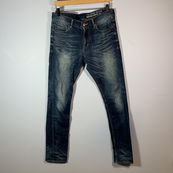 Jack rose Jackrose denim size L 33 Jack rose wear med wash straight leg - Picture 1 of 14